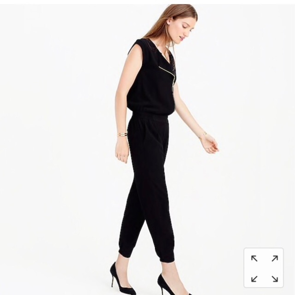 J. Crew Asymmetrical Zip Jumpsuit